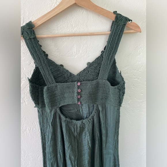 New Free People✨Coastal Treasures Maxi Dress- Topiary Green - Picture 5 of 7